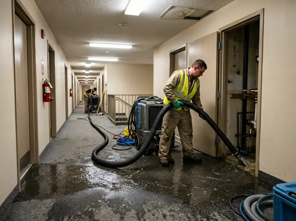 multi-unit-apartment-hallway-f-005 — frequently asked questions, Emergency Burst Pipe Water Extraction & Removal in Clarks S…